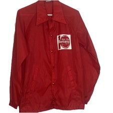 Vintage Monsanto Mound Red Jacket Size S Ohio History 10 years of Safety 66-76