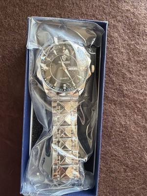 MENS BINBOND STAINLESS STEEL WATERPROOF QUARTZ WATCH
