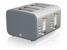 Swan 4 Slice Toaster Nordic Grey ST14620GRYN