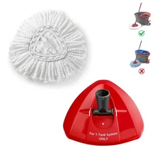 BonusLife 1 Pack Mop Refill and 1 Mop Head Base Part for O-Ceda EasyWrin Spin...