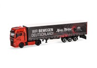"Herpa 1:87 319669 Man Tgx Gx Gardinenplanen-Sattelzug \"Hans MöLler\" Neu Ovp"