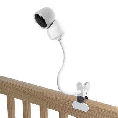 Koroao Clip Mount for Arenti Baby Monitor - No Tools, No Wall Damage (White)