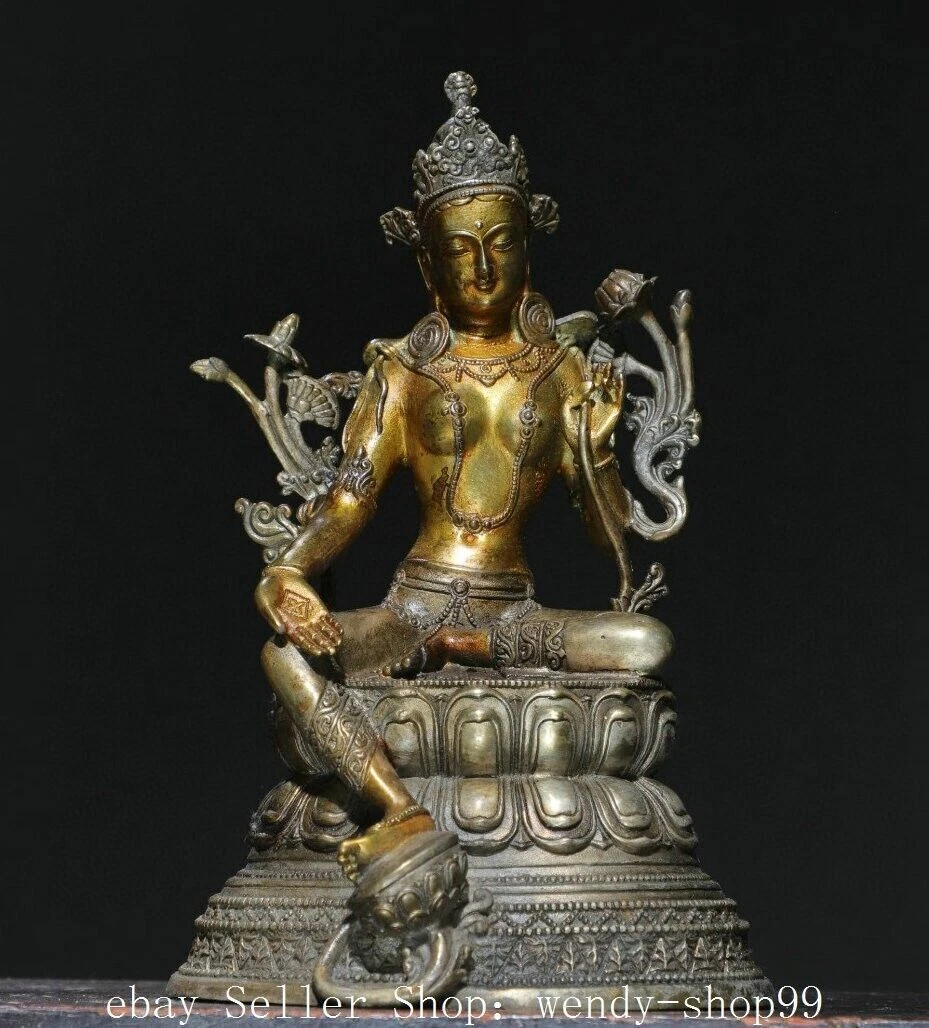 铜佛像银色中国风雕像、雕像| eBay