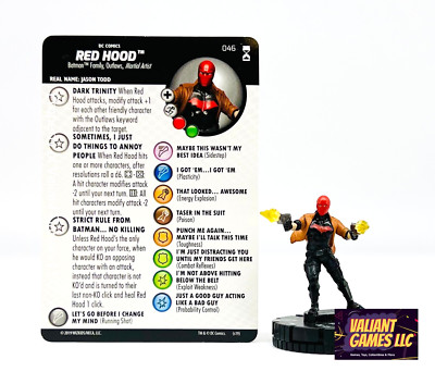 DC Heroclix Red Hood #046 w/ Card DC Rebirth Set