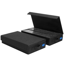 Cassette Tape Storage Box with Handles and Lid   Cassette Tape Holder and Org...