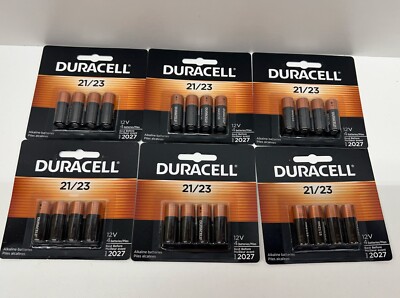 Duracell 21/23 12v Batteries - 24Pk NEW6 cards of 4 each  Mar 2027 expiration
