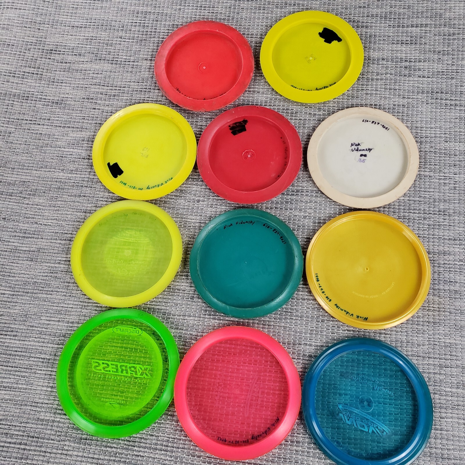 Lot of 11 Used Disc Golf discs Innova Discraft Various Driver Mid