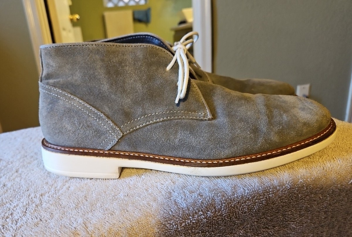 Men\'s Wallin & Bros Grey Suede Chukka Boots Size 42 ~ US Size 9 Wallin & Bros Gray Suede Chukka Boots Men main image 3