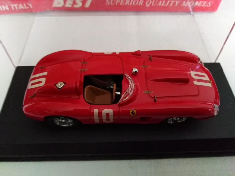 BEST MODEL 1:43 FERRARI 290 MM GREGORY/CASTELLOTTI 1st BUENOS AIRES 1957 CON BOX - Immagine 4 di 4