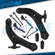 10pc Front Lower Control Arm + Tie Rod + Sway Bar for 2007-2012 Nissan Sentra