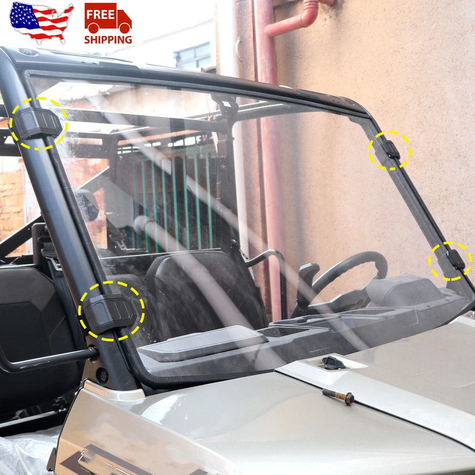 4PCS UTV Universal Windshield Clamp Strap Kit For Polaris RZR XP Can-Am Maverick Foto 3 de 4