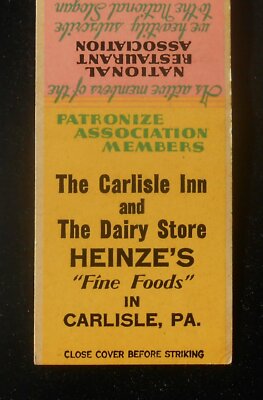 1930s The Carlisle Inn and The Dairy Store Heinze's Fine Foods in Carlisle PA MB