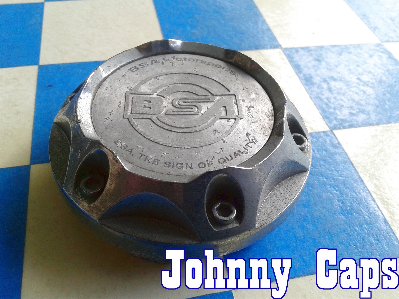 BSA Wheels [45] USED CHROME Center Caps # 1025  Custom Wheel Center Cap (1)