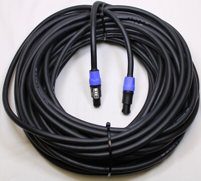 その他 SOLID CABLES Eleph Speaker Cable/0.9m LASE 100 Ft SpeakOn Speaker Cable w/ NEUTRIK NL4FXX-W-S 12ga 4