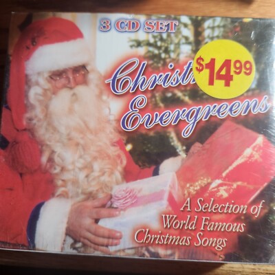 Christmas Evergreens 3 CD Set World Famous Christmas Songs NEW