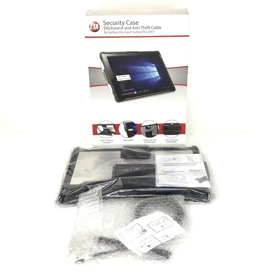 CTA Digital Security Case with Kickstand and Anti-Theft Cable for Surface Pro 4 - Image 3 of 4