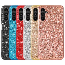 For Samsung Galaxy A53 A14 A13 A32 A52 A35 Glitter Bling TPU Bumper Sparkly Case