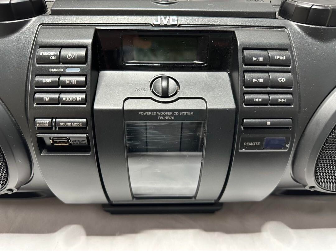 JVC RV-NB70-B Powered Woofer CD System 40W Black Used From JAPAN