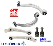 Front Lower Control Arm w/ Bushing & Ball Joint Lt & Rt 6pcs OEM for Audi A6 A7