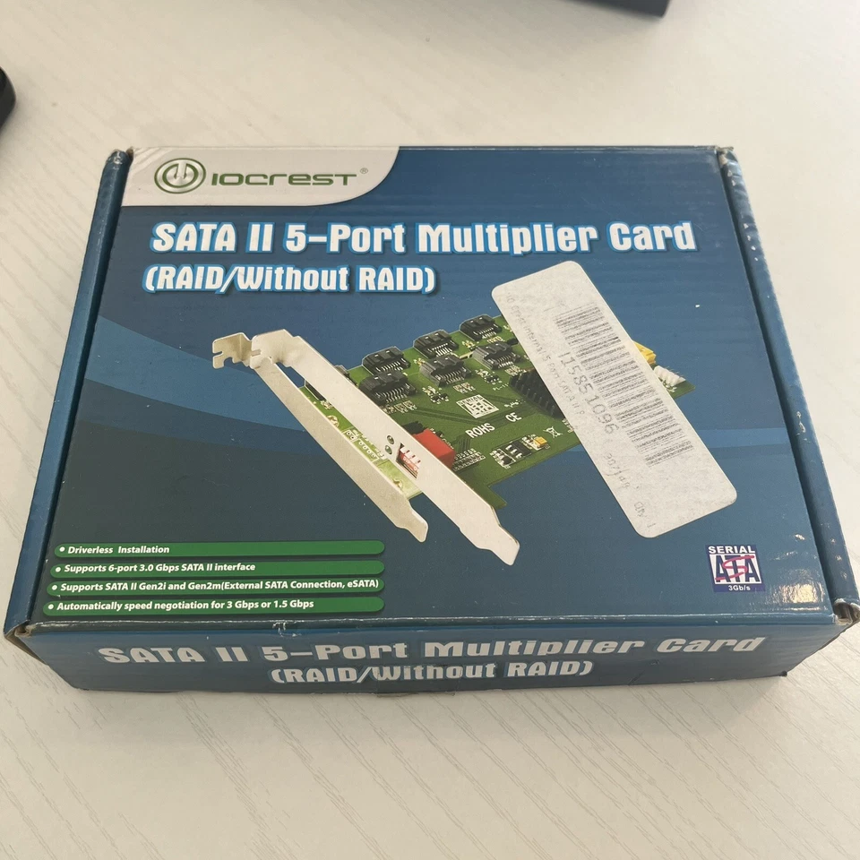 I/O Crest SI-PCI40074 PCI Mount 5 Port SATA II Multiplier Card - Image 2 of 4