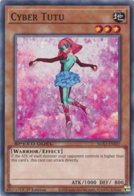 3 x Cyber Tutu (SGX1-ENE07) - Common - 1st Edition