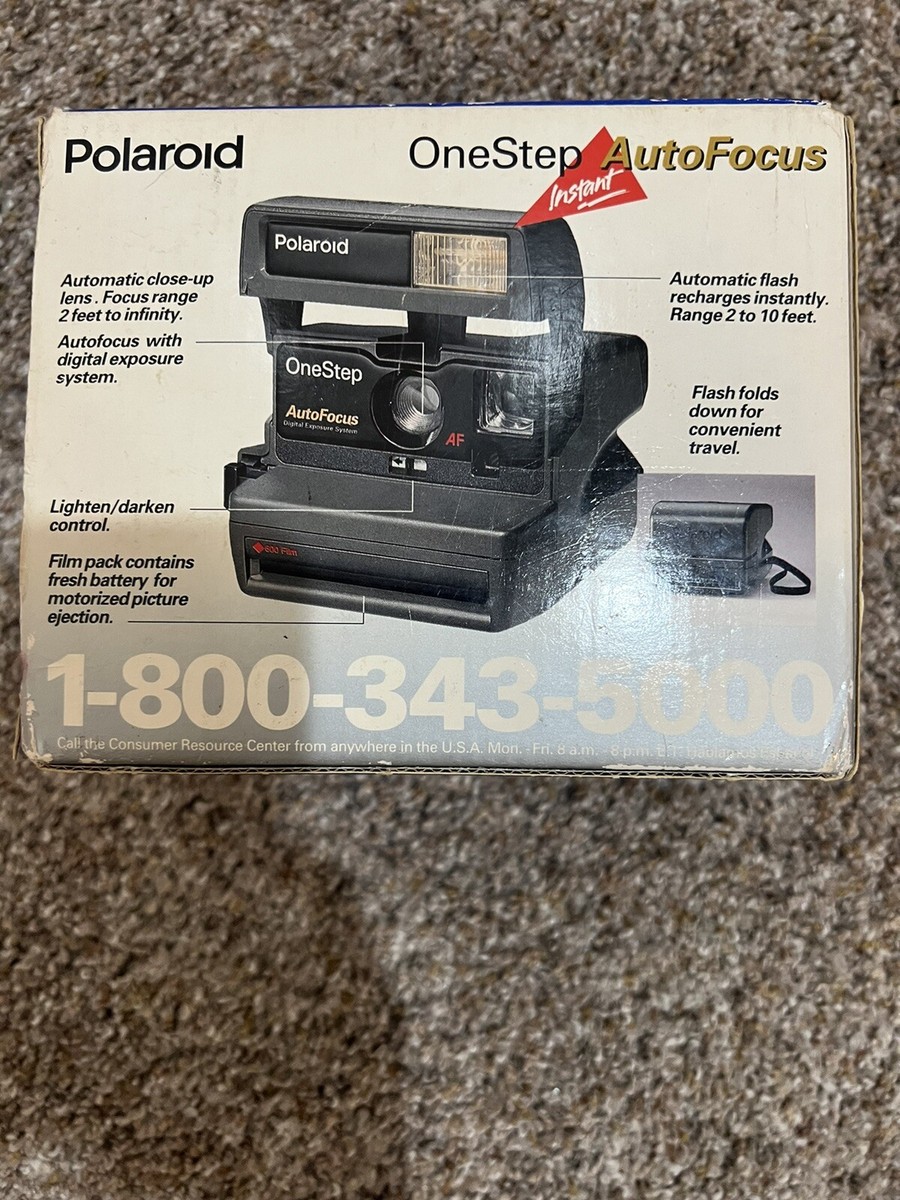 Vintage 1996 Polaroid OneStep Auto Focus Instant Camera With Box