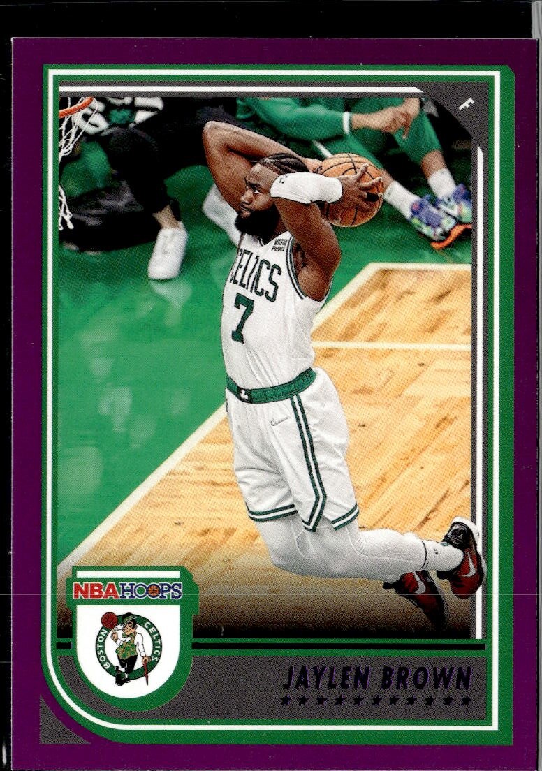 2022-23 Hoops #2 Jaylen Brown Purple Boston Celtics