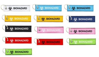 Schlüsselanhänger Schlüssel Biohazard Biologische Gefahr Atom Motorrad Original Herren Damen