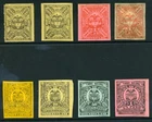 COLOMBIA 1889/1892 TIMBRES NACIONAL/ EAGLE BIRDS