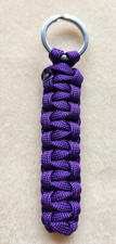 Purple Keychain 550 Paracord Handmade Cobra Knot