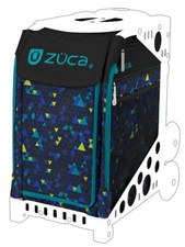 Zuca Nexus Black Triangles Print Sport Insert Bag Travel Rolling