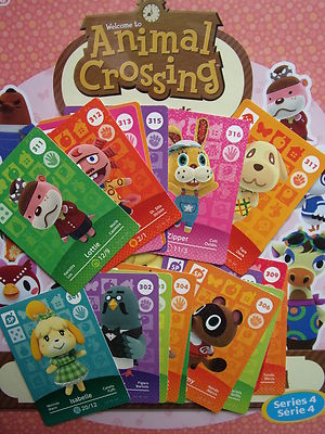 Animal Crossing Serie 4 - Amiibo Karten - 301 - 317 - NEU -  zum aussuchen