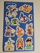 Scratch and sniff stickers NEW sheet HORIECHALY Blueberry scent