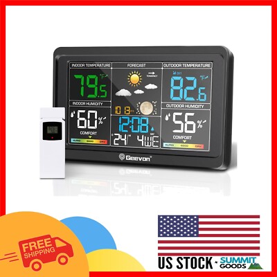 Advanced Wireless Weather Station: Color VA Display & Multiple Sensor Support