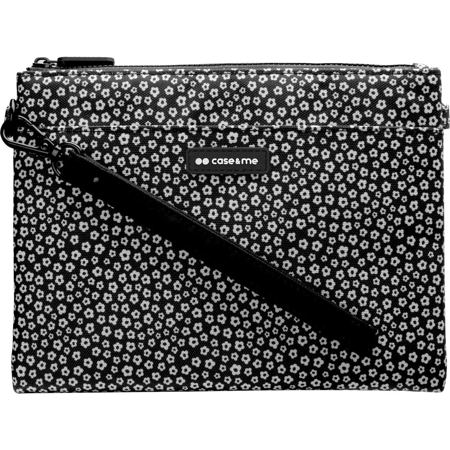 Borsetta SBS handbag canvas small flower nero