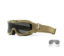 SPEAR, Grey/Clear Lenses, Matte Tan Frame