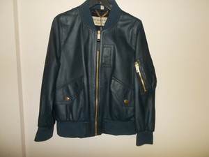 burberry leather bomber