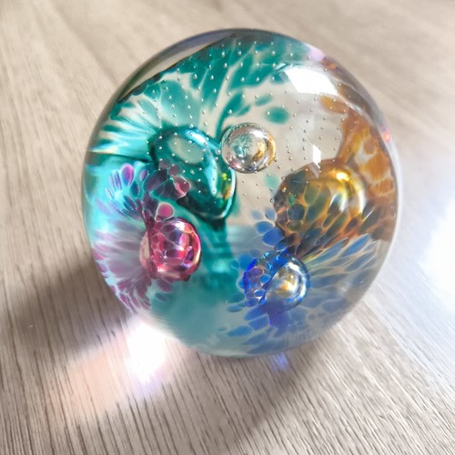 Caithness ‘Aura’ Glass Paperweight. Signed. - Picture 2 of 8