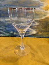 FOSTORIA CANDLELIGHT PLATINUM TRIM WINE GLASS 5 1/4&rdquo; NEAR PERFECT CONDITION