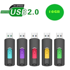 5/10PCS USB 2.0 Flash Drive 16GB Memory Stick Retractable Thumb Drive Jump Drive