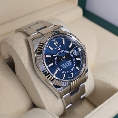 ROLEX SKY-DWELLER 42MM 326934 GMT ANNUAL CALENDAR BLUE DIAL OYSTER