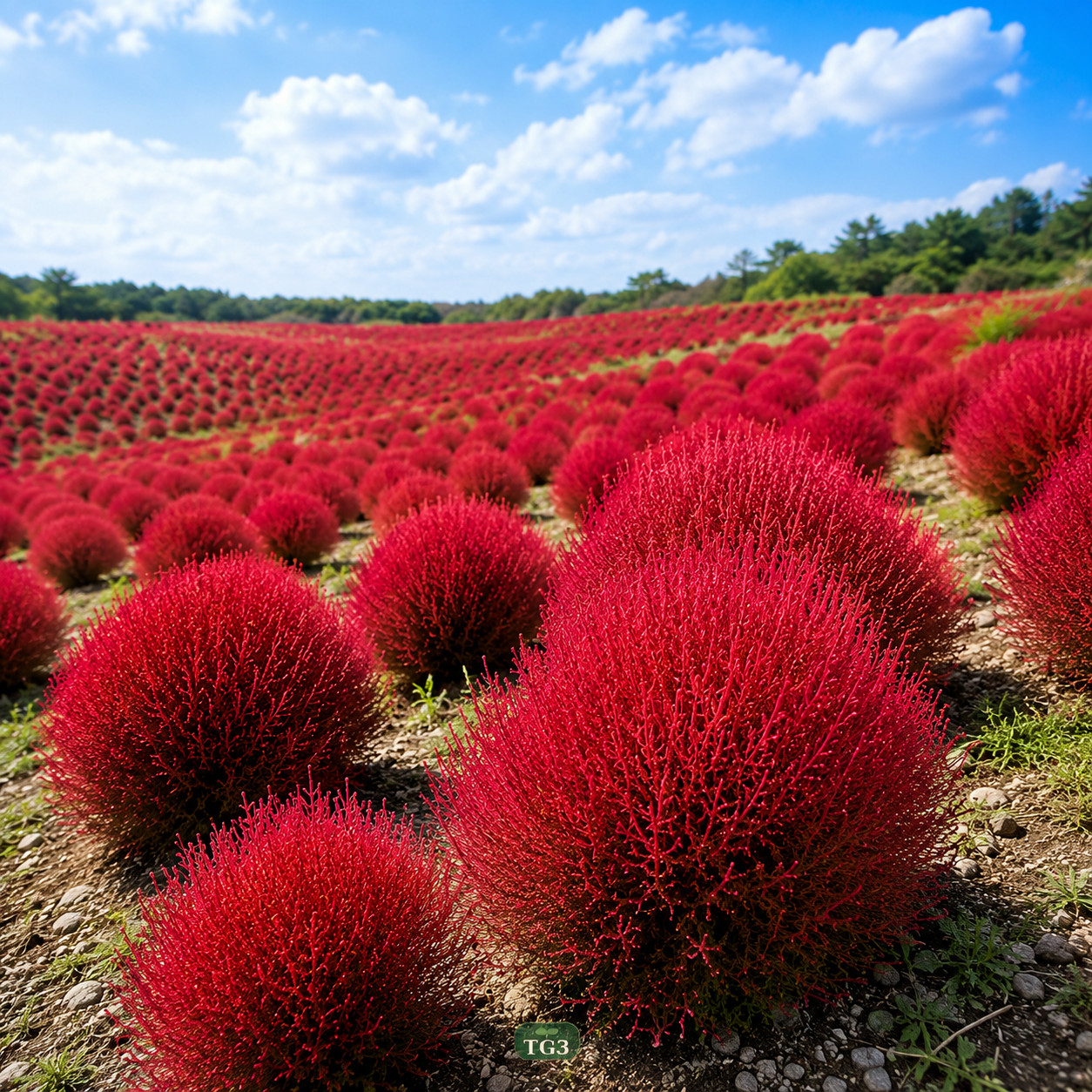 🔥 300 BURNING BUSH AUTUMN KOCHIA SEEDS | SUMMER CYPRESS RED HEDGE FREE SHIPPING