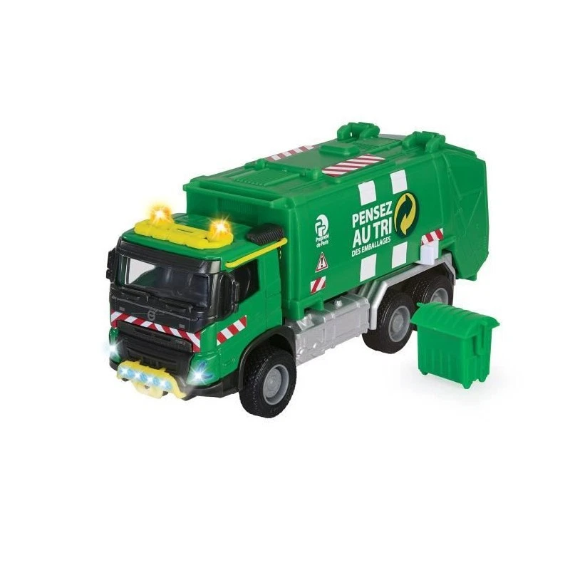 Majorette Série 600 - Camion Poubelle Containers - Échelle 1/87 (HO) - Boîte France