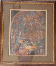 Randal Spangler Fireside Fairytales Signed #247/950 Framed Fantasy Art Print