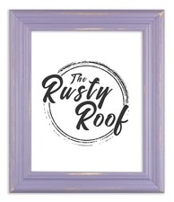 Distressed Lucy - French Lilac Picture Frame - Solid Wood