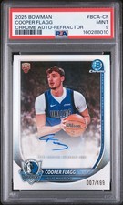 2025 BOWMAN CHROME AUTOS REFRACTOR #BCA-CF COOPER FLAGG 007/499 PSA 9