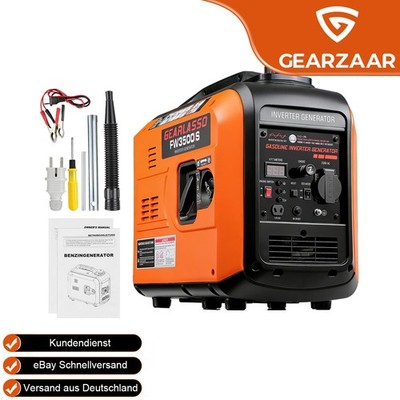 Inverter Stromerzeuger Benzin ECO-Modus 230V & 12V Steckdosen für Garage Leise