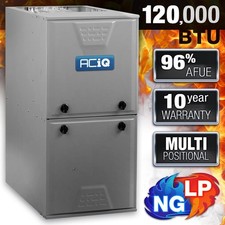 ACiQ 120,000 BTU 96% AFUE Natural Gas or Propane LP Furnace, Single Stage N96MSN