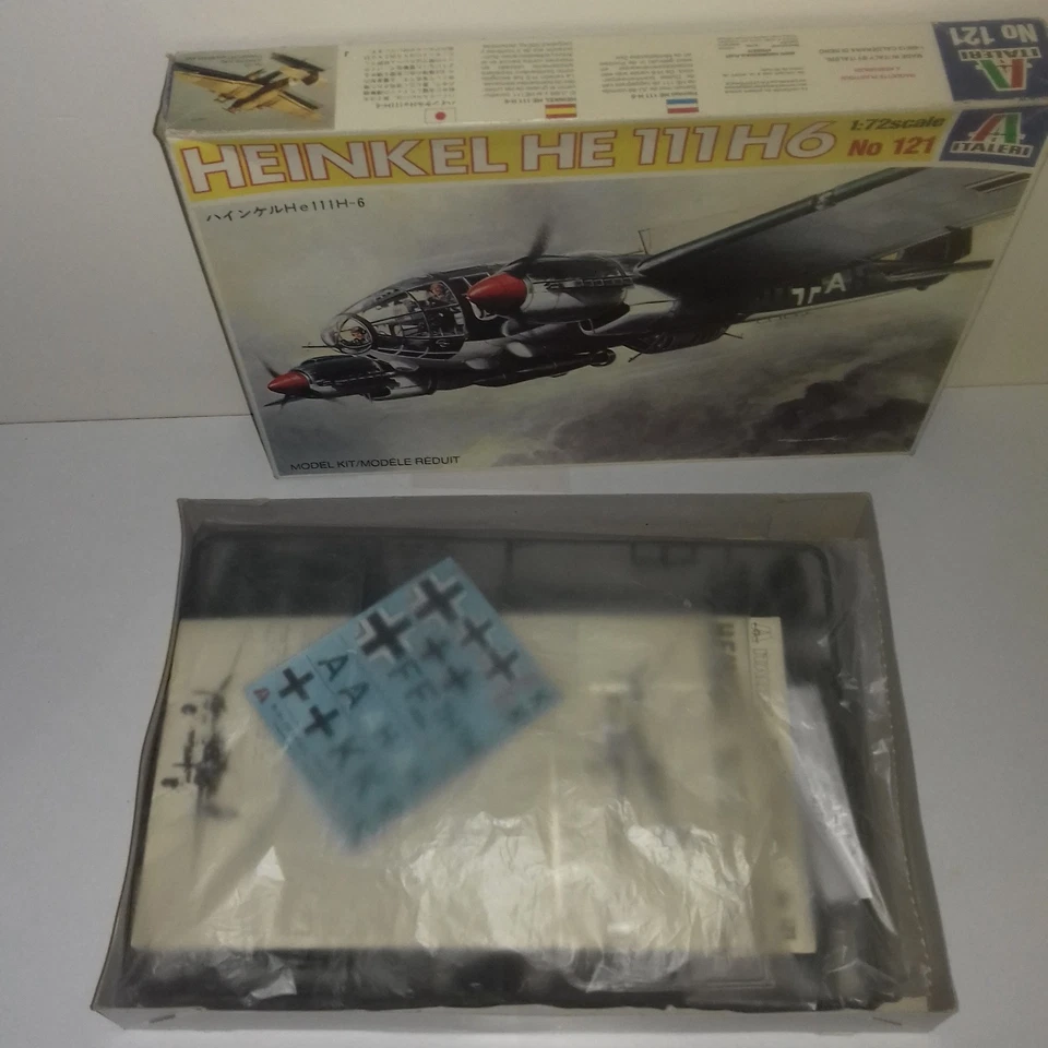 HEINKEL 111 H6 KIT ITALERI 121 1/72 BOMBARDIERE LUFTWAFFE - Immagine 4 di 4