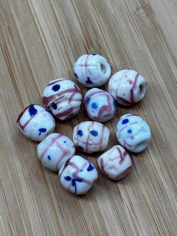 African Trade Beads Antique Venetian Medicine Man x 10